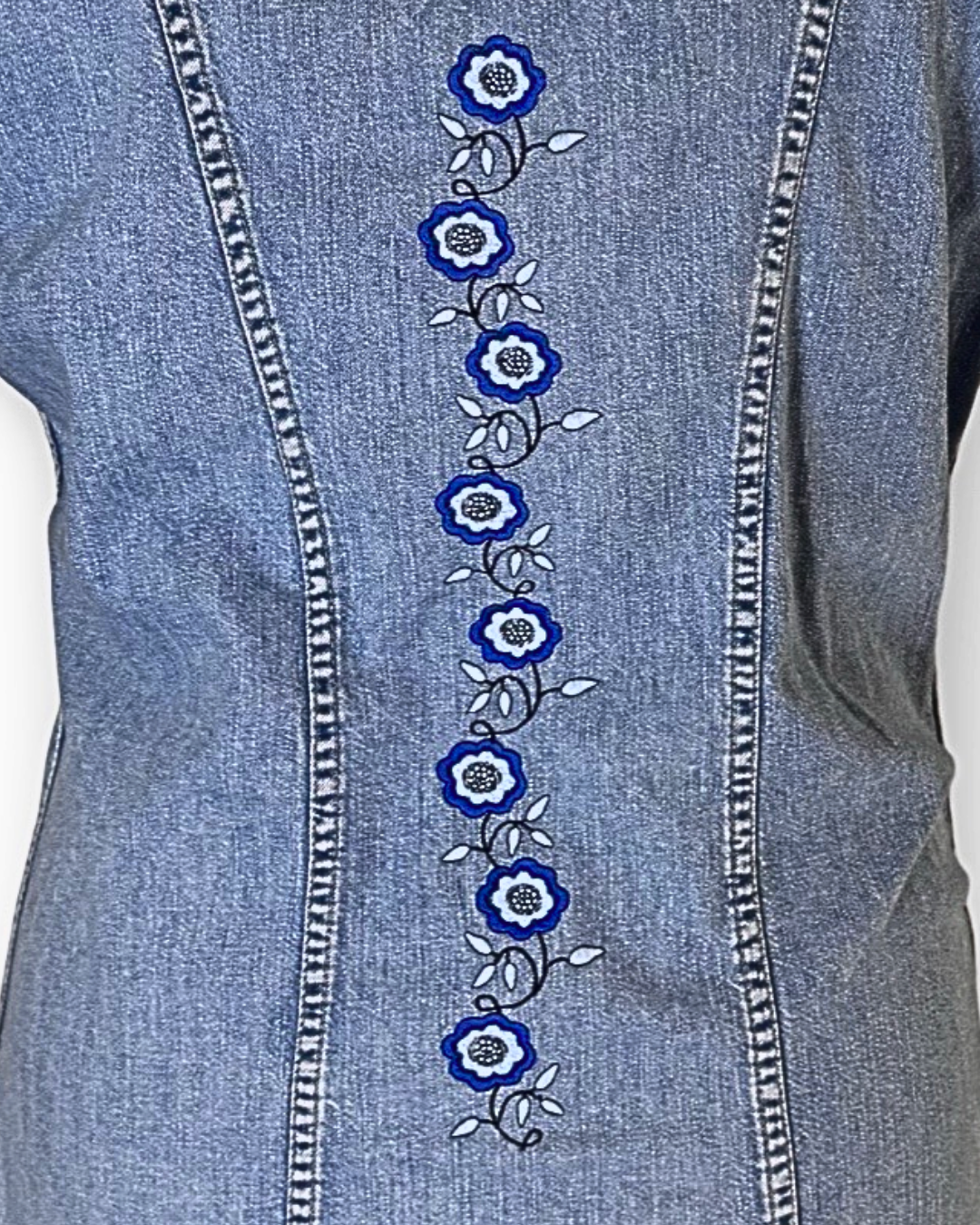 GILET EN JEAN BRODÉ