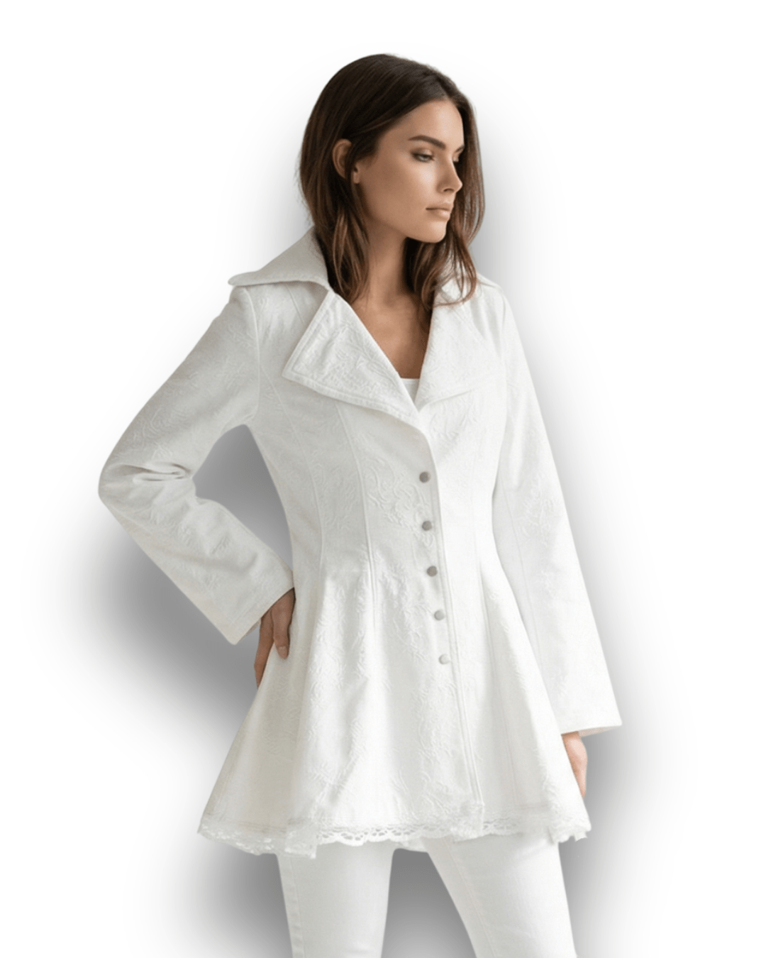 VESTE ÉVASÉE BRODÉ