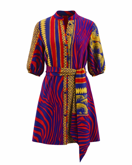 ROBE CHEMISE MUSE RED