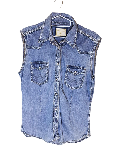 GILET EN JEAN BRODÉ