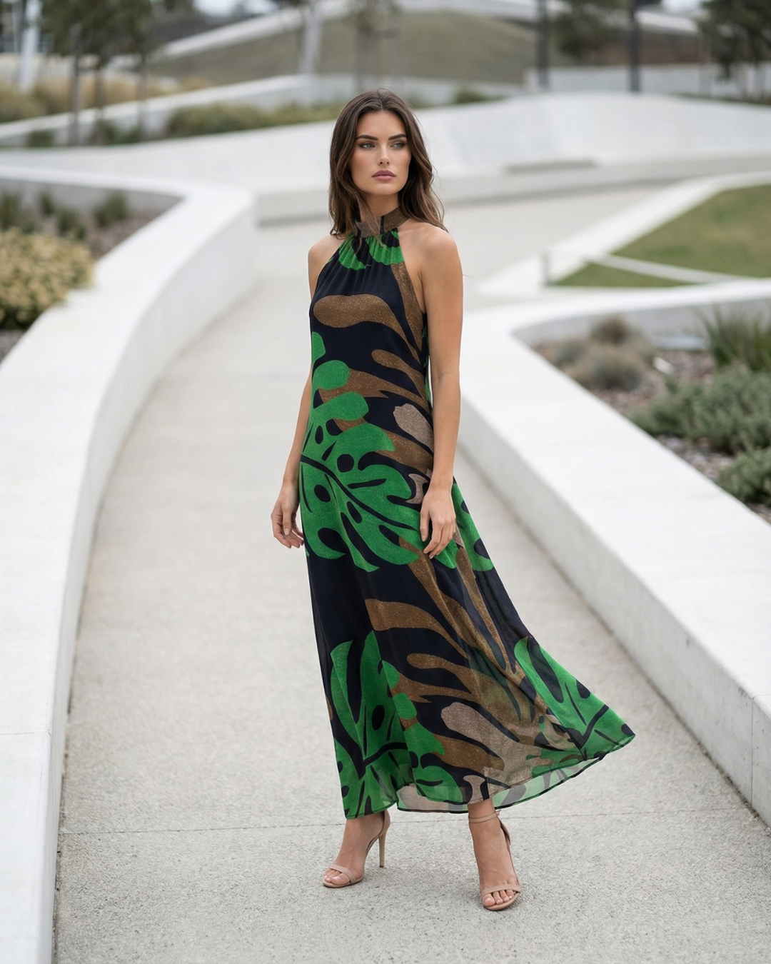 ROBE LONGUE PATRICE EMERALD