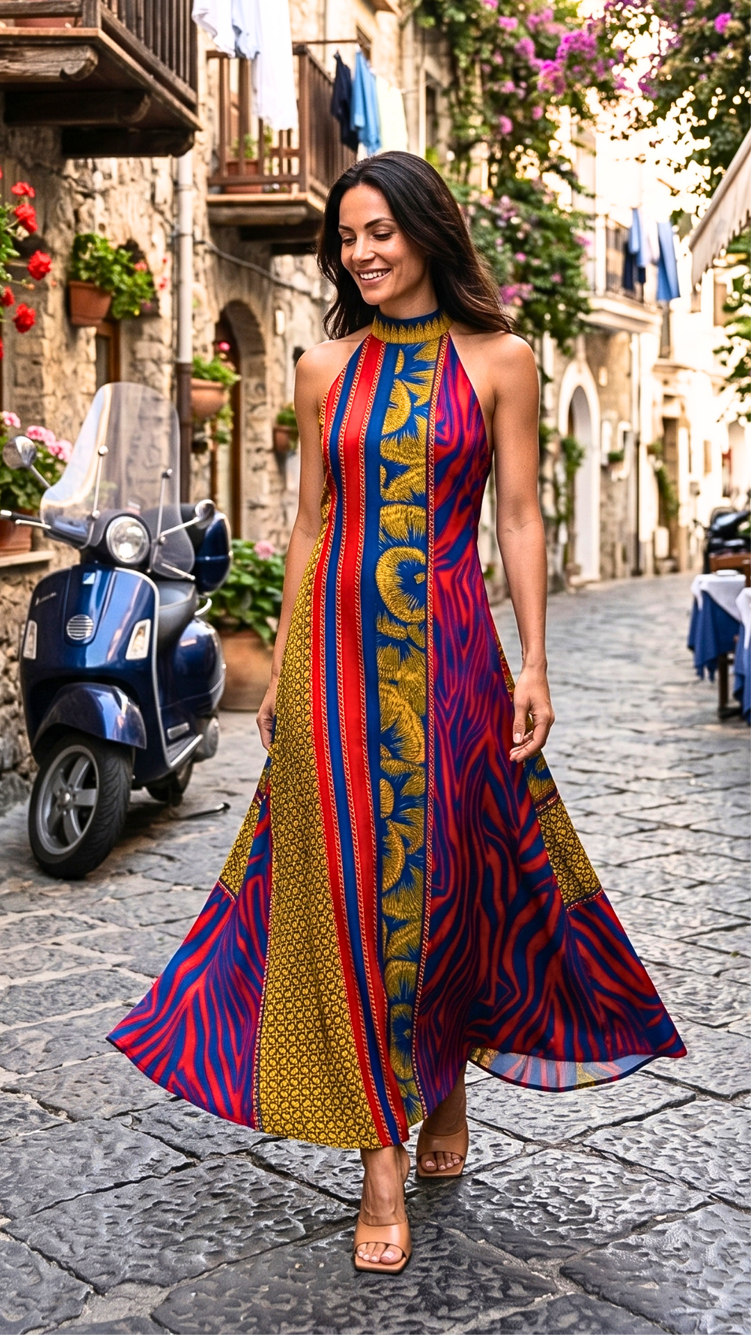 ROBE LONGUE MUSE RED