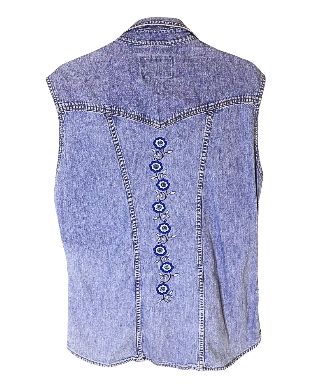 GILET EN JEAN BRODÉ