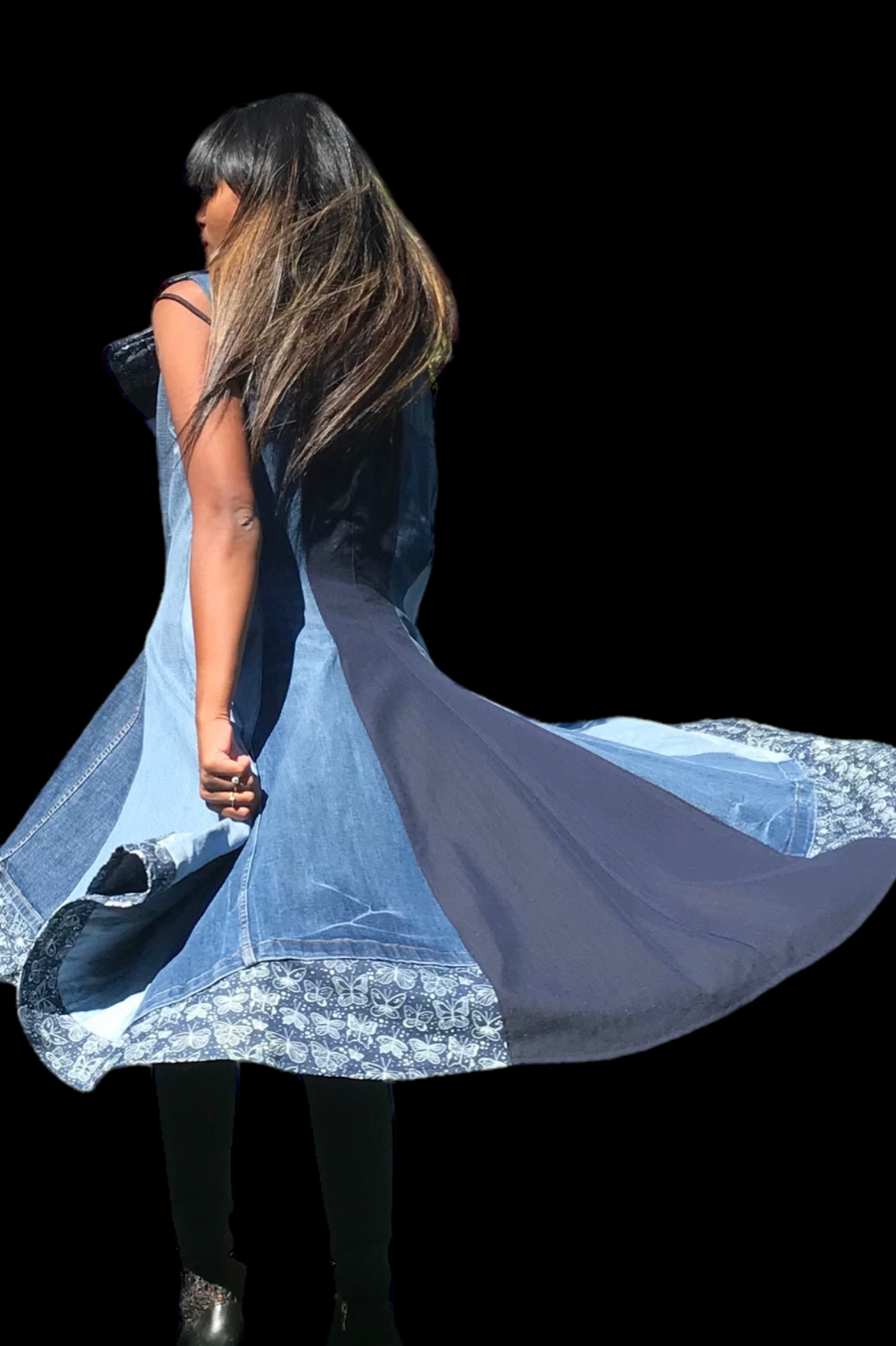 VESTE EVASE JEANS