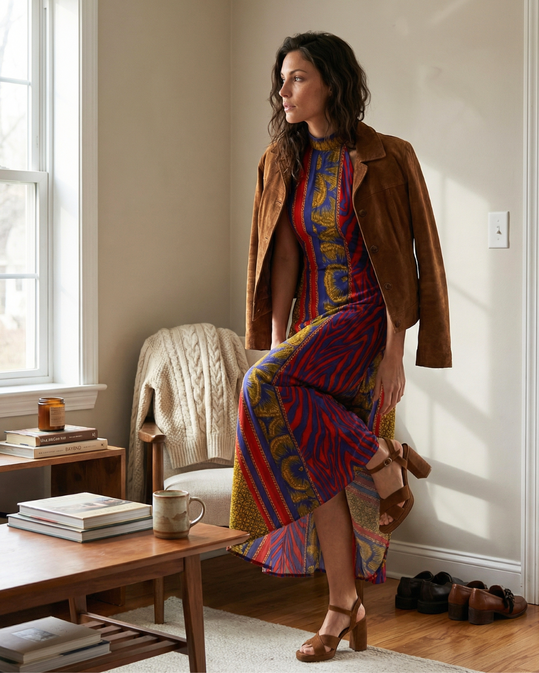 ROBE LONGUE MUSE RED