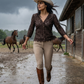 VESTE DI  PIZZO MARRONE 