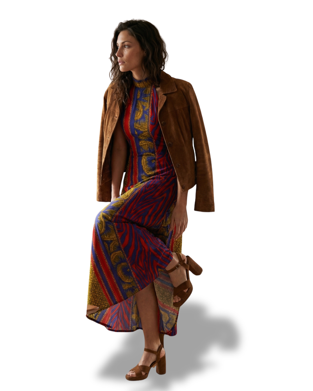 ROBE LONGUE MUSE RED