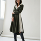 VESTE LONGUE ÉVASÉE VERTE