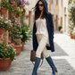 CARDIGAN BLEU MARINE AVEC CAPUCHE