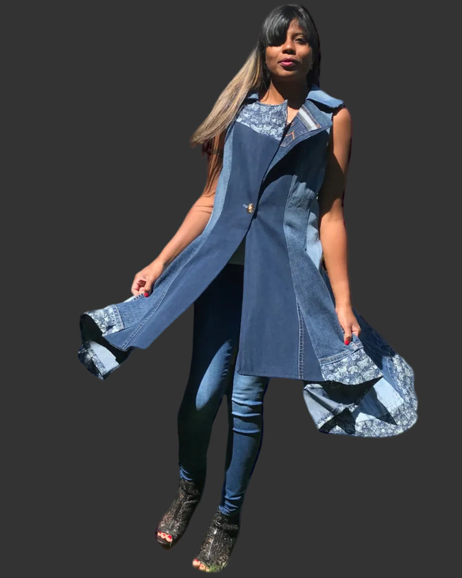 VESTE EVASE JEANS